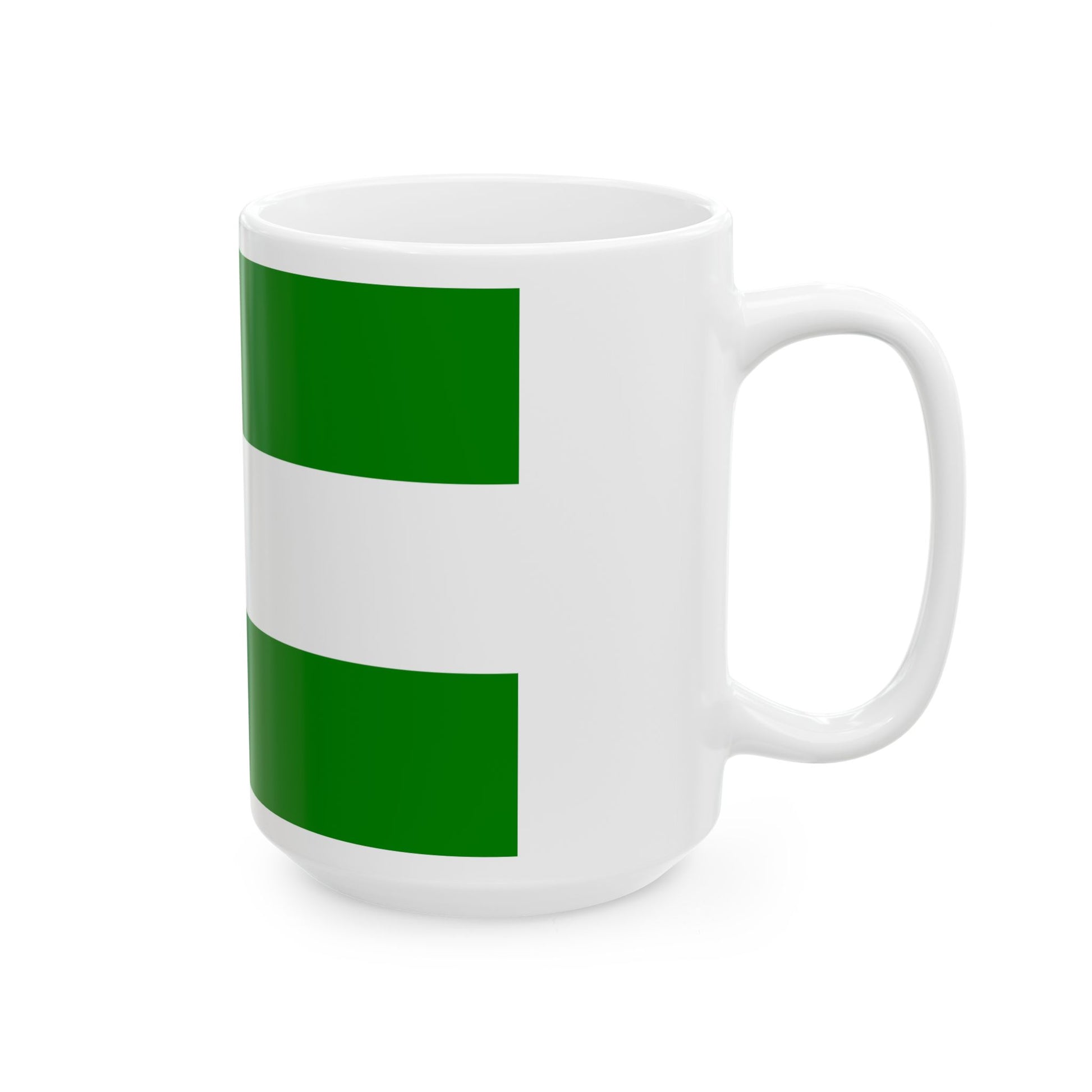 Flag of Rotterdam the second city of The Netherlands - White Coffee Mug-Go Mug Yourself