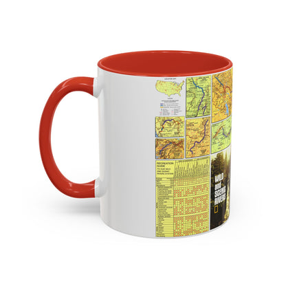 USA - Wild and Scenic Rivers 2 (1977) (Map) Accent Coffee Mug