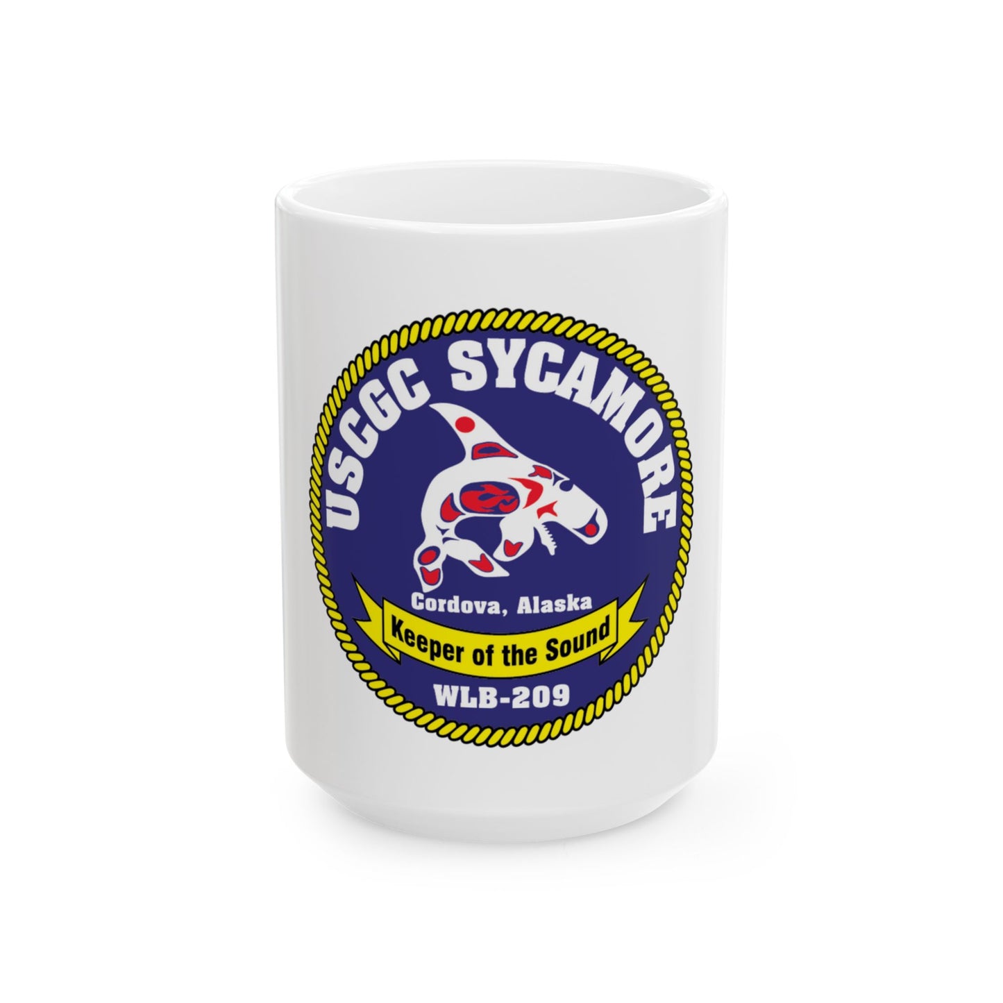 USCGC Sycamore WLB 209 (U.S. Coast Guard) White Coffee Mug