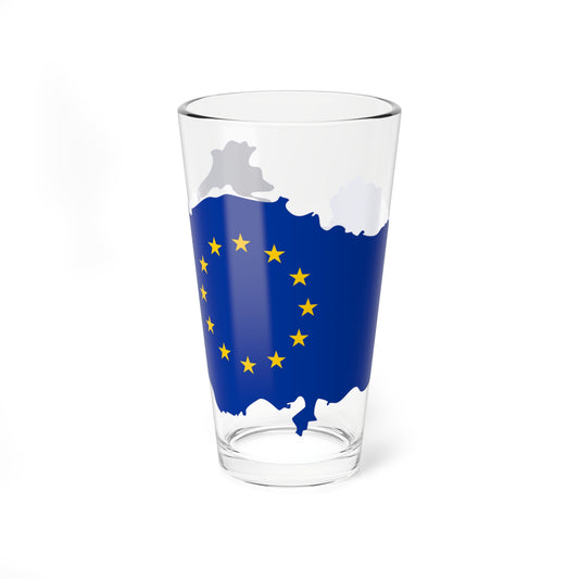 Silhouette map of Turkey filled with the dark blue European Union flag and a ring of twelve gold stars.