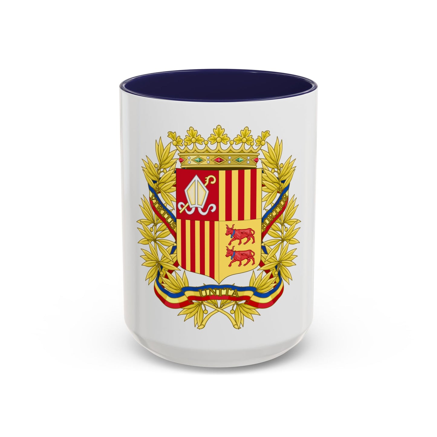 Coat of Arms of the high authorities of Andorra - Accent Coffee Mug