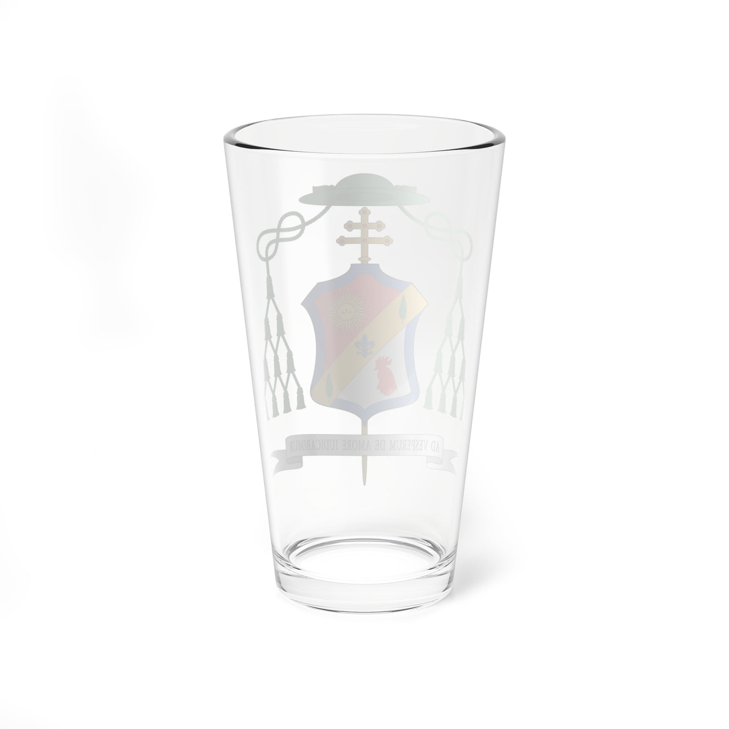 Escudo de Angelo Accattino (Spain) (Coat of Arms) Pint Glass 16oz