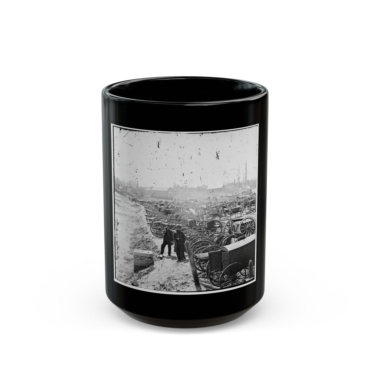 Richmond, Va. Park Of Captured Guns At Rocketts (U.S. Civil War) Black Coffee Mug