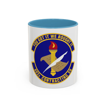 802d Contracting Squadron (U.S. Air Force) Accent Coffee Mug