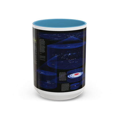 Space - The Universe - Through Time and Space (1983) (Map) Accent Coffee Mug