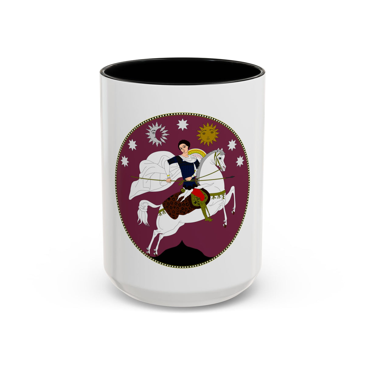 Coat of Arms of Democratic Republic of Georgia - Accent Coffee Mug