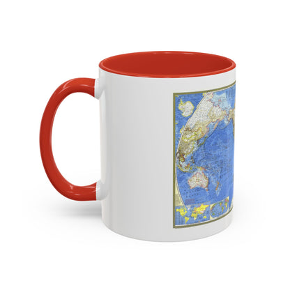 World Map (1965) (Map) Accent Coffee Mug