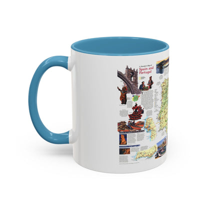 Spain and Portugal - A Traveller's Map (1998) (Map) Accent Coffee Mug