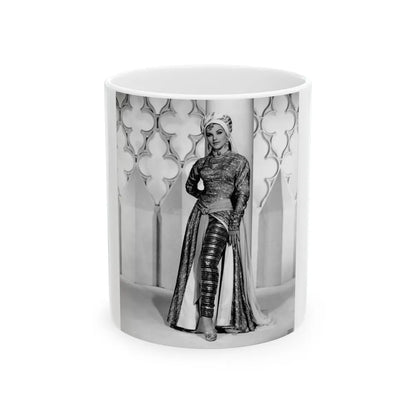 Debra Paget #537 (Vintage Female Icon) White Coffee Mug-11oz-Go Mug Yourself