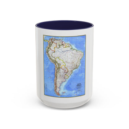 South America (1972) (Map) Accent Coffee Mug