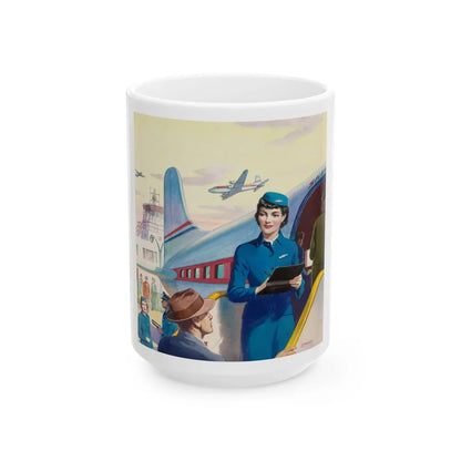 Boarding the Flight - White Coffee Mug-15oz-Go Mug Yourself