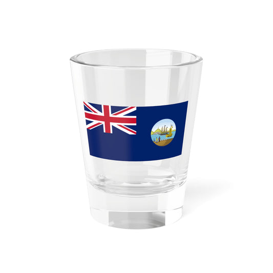 Flag of Hong Kong 1876-1955 (China) Shot Glass 1.5oz