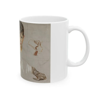 Boy study - White Coffee Mug-Go Mug Yourself