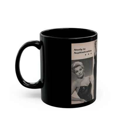 Kim Novak #154 - Scanned Mag. 66 Photos (Vintage Female Icon) Black Coffee Mug-Go Mug Yourself