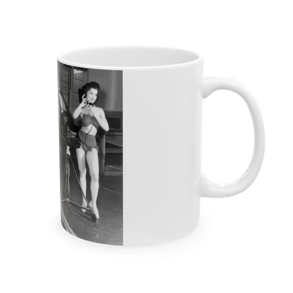 Debra Paget #493 (Vintage Female Icon) White Coffee Mug-Go Mug Yourself