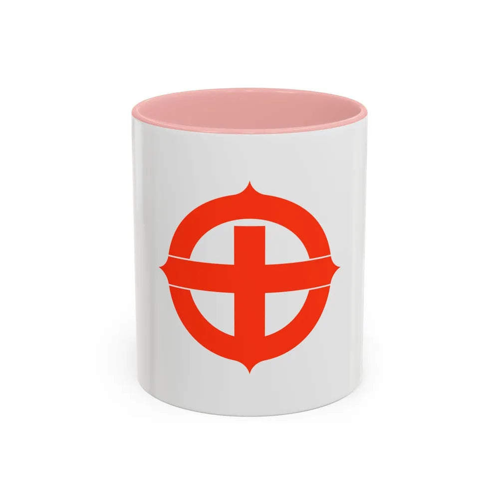 Flag of Hekinan Japan - Accent Coffee Mug-11oz-Pink-Go Mug Yourself