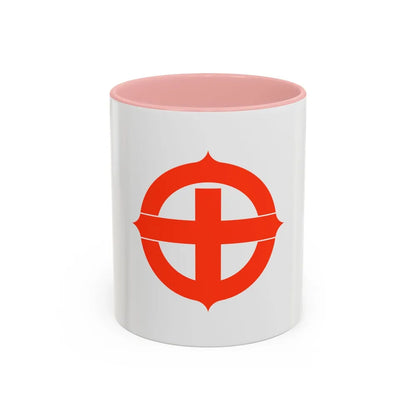 Flag of Hekinan Japan - Accent Coffee Mug-11oz-Pink-Go Mug Yourself