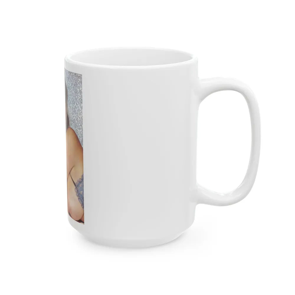 Linda Blair #190 - Topless (Vintage Female Icon) White Coffee Mug-Go Mug Yourself