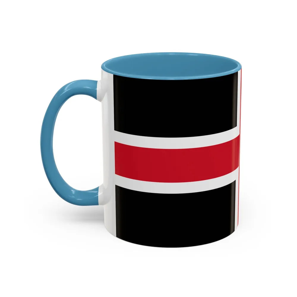 Flag of Durham UK - Accent Coffee Mug-Go Mug Yourself