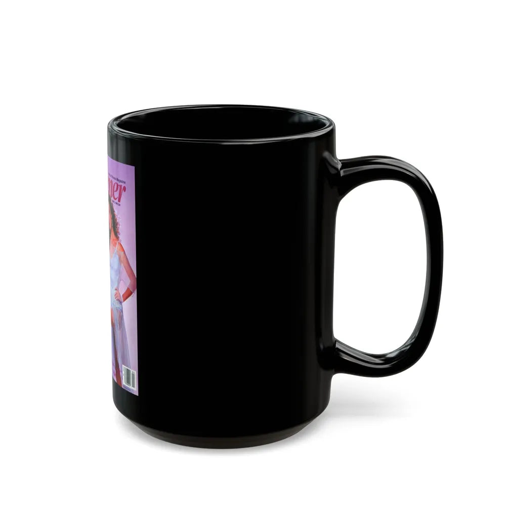 Jane Seymour #11 (Vintage Female Icon) Black Coffee Mug-Go Mug Yourself