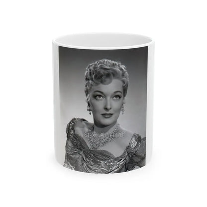 Karin Booth #13 (Vintage Female Icon) White Coffee Mug-11oz-Go Mug Yourself