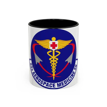 82d Aerospace Medicine Squadron (U.S. Air Force) Accent Coffee Mug 11oz Black - Go Mug Yourself