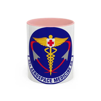 82d Aerospace Medicine Squadron (U.S. Air Force) Accent Coffee Mug 11oz Pink - Go Mug Yourself