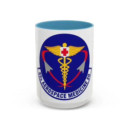 82d Aerospace Medicine Squadron (U.S. Air Force) Accent Coffee Mug 15oz Light Blue - Go Mug Yourself