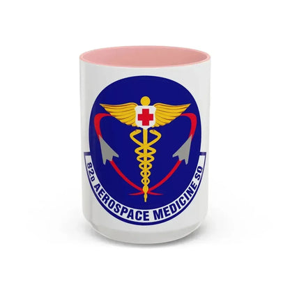 82d Aerospace Medicine Squadron (U.S. Air Force) Accent Coffee Mug 15oz Pink - Go Mug Yourself