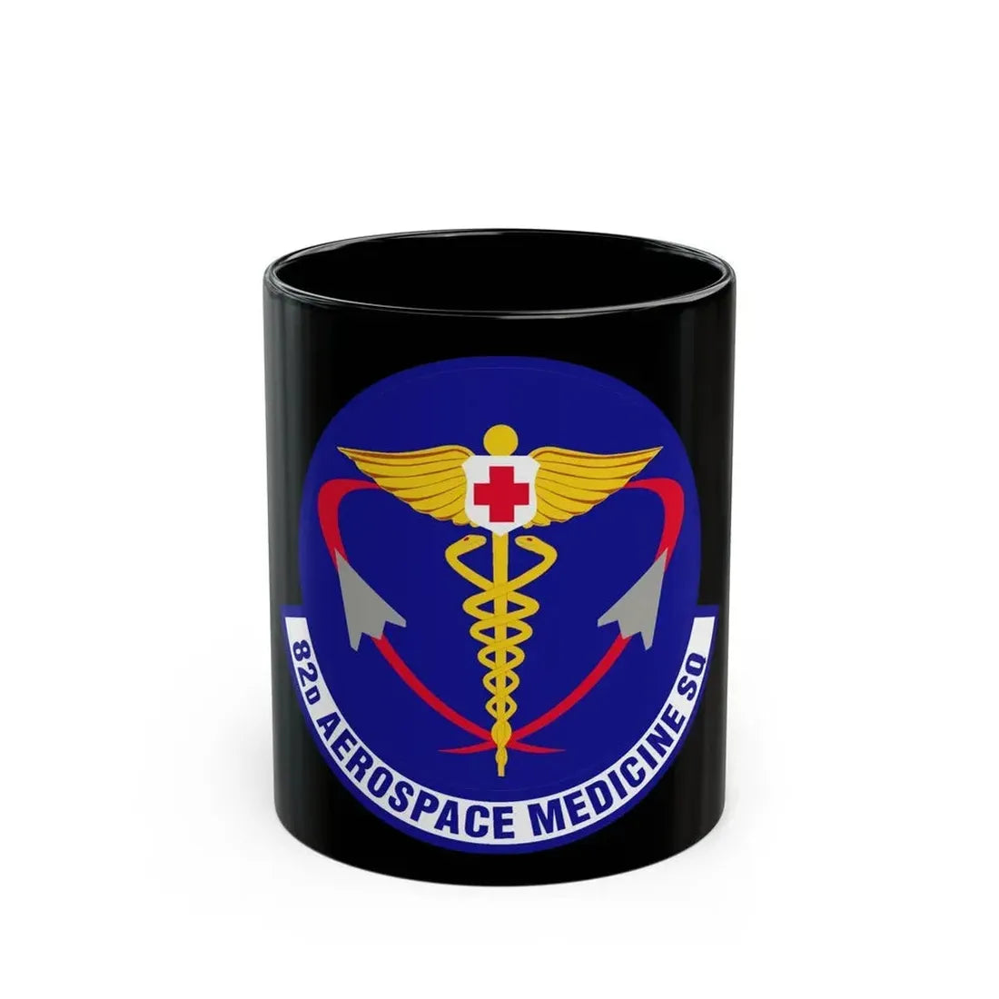 82d Aerospace Medicine Squadron (U.S. Air Force) Black Coffee Mug 11oz - Go Mug Yourself