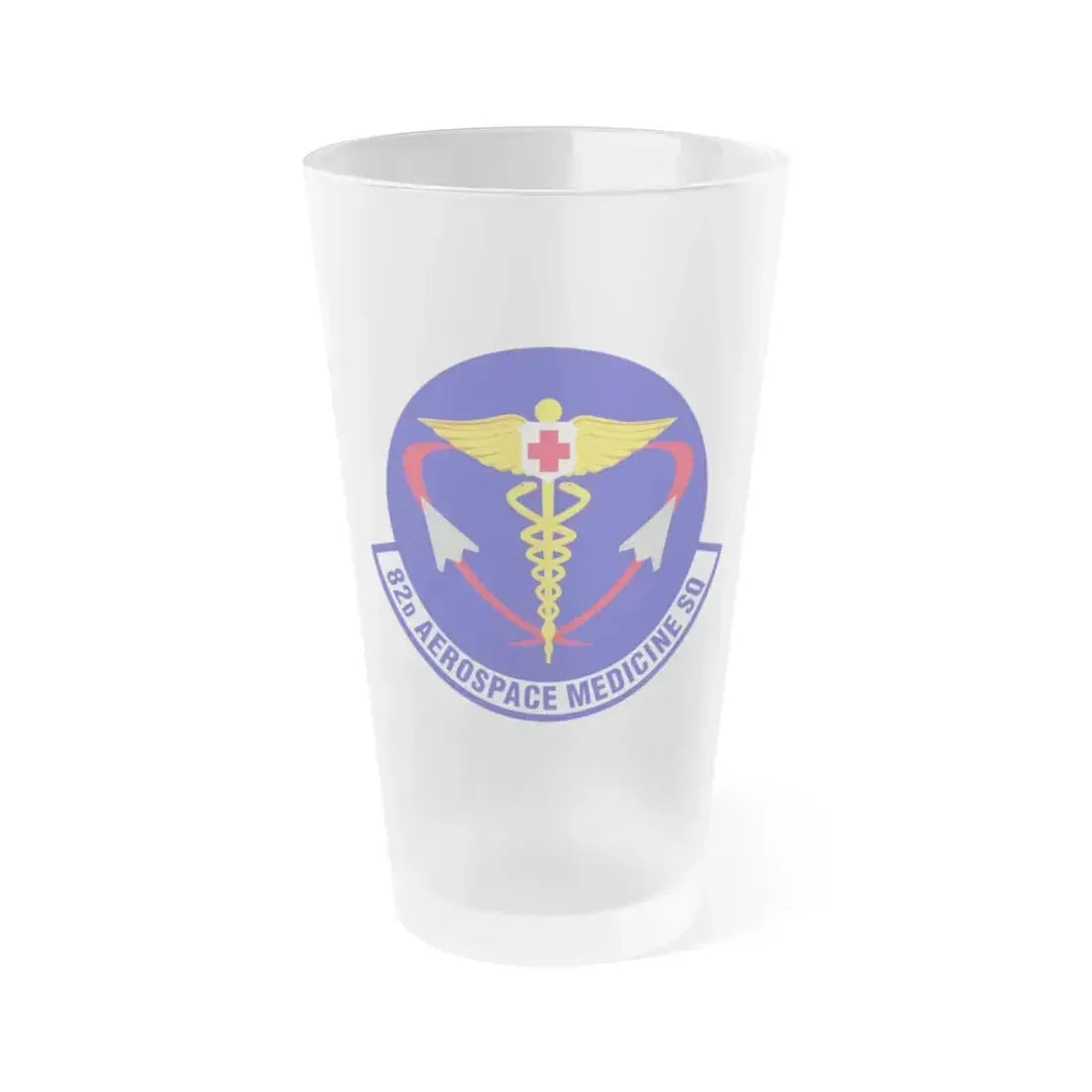 82d Aerospace Medicine Squadron (U.S. Air Force) Frosted Pint Glass 16oz 16oz Frosted - Go Mug Yourself