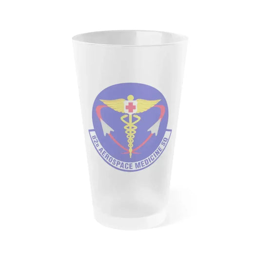 82d Aerospace Medicine Squadron (U.S. Air Force) Frosted Pint Glass 16oz 16oz Frosted - Go Mug Yourself