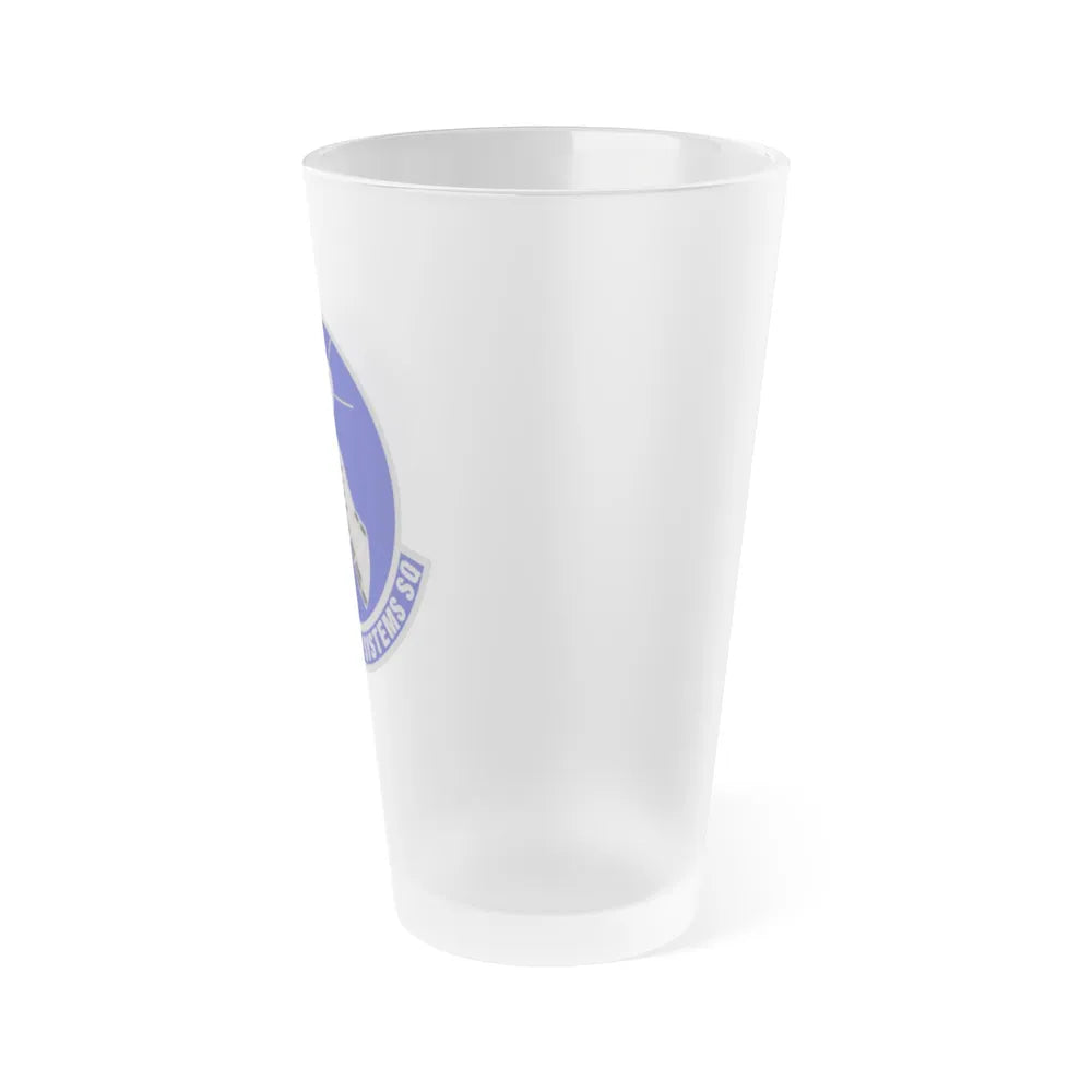 82d Computer Systems Squadron (U.S. Air Force) Frosted Pint Glass 16oz-Go Mug Yourself