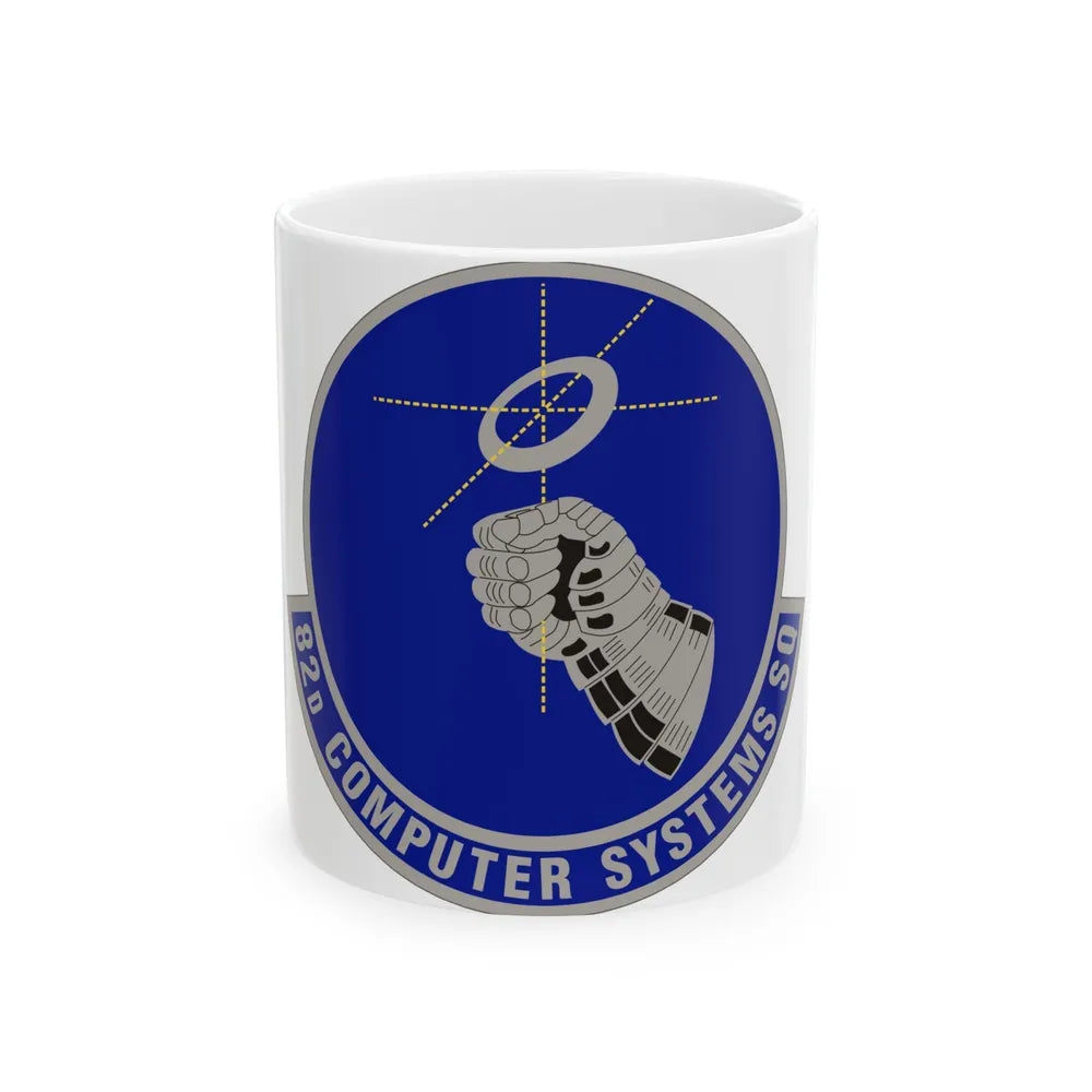 82d Computer Systems Squadron (U.S. Air Force) White Coffee Mug-11oz-Go Mug Yourself