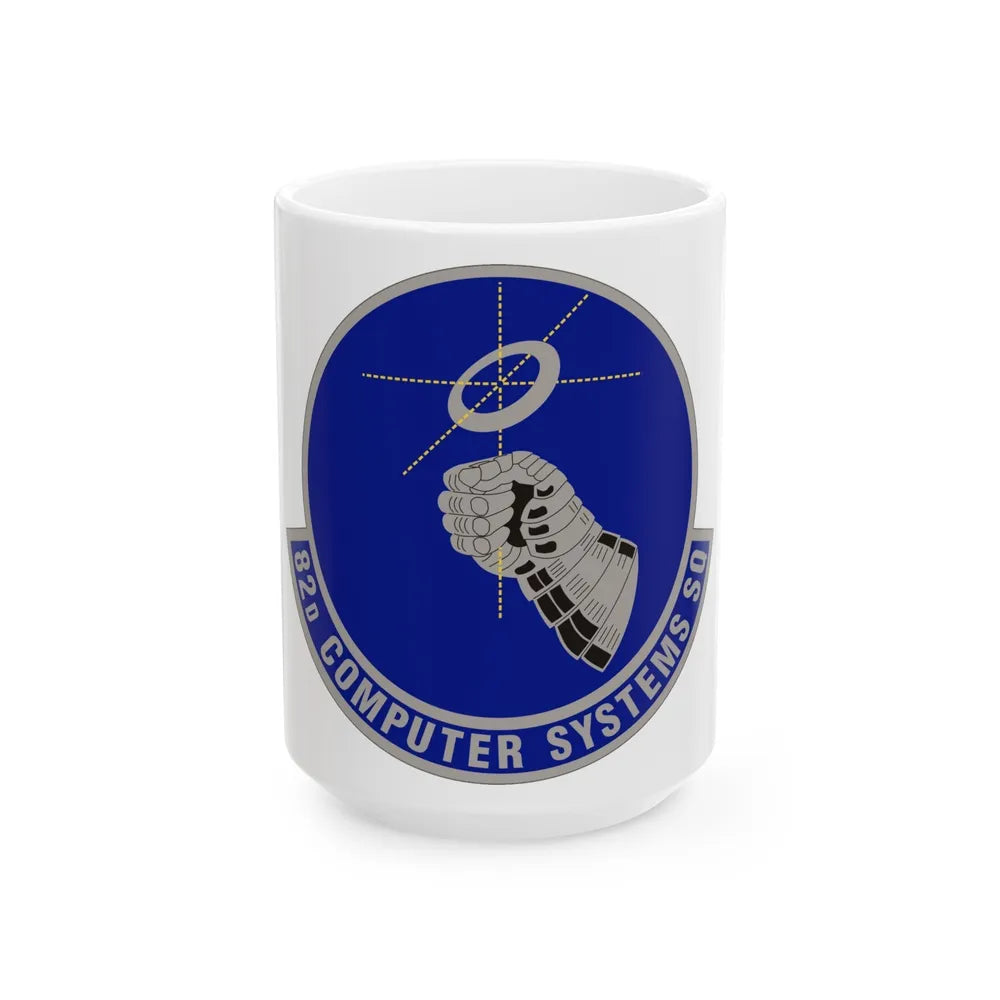 82d Computer Systems Squadron (U.S. Air Force) White Coffee Mug-15oz-Go Mug Yourself