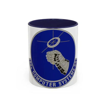 82d Computer Systems Squadron (U.S. Air Force) Accent Coffee Mug 11oz Navy - Go Mug Yourself
