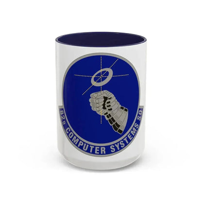 82d Computer Systems Squadron (U.S. Air Force) Accent Coffee Mug 15oz Navy - Go Mug Yourself