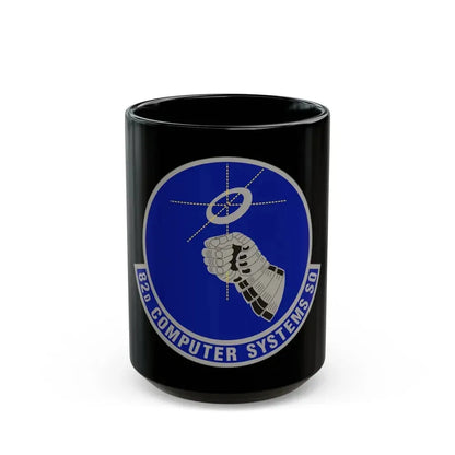 82d Computer Systems Squadron (U.S. Air Force) Black Coffee Mug 15oz - Go Mug Yourself