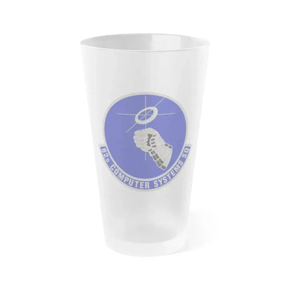 82d Computer Systems Squadron (U.S. Air Force) Frosted Pint Glass 16oz 16oz Frosted - Go Mug Yourself