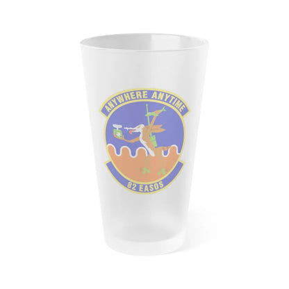 82d Expeditionary Air Support Operations Squadron (U.S. Air Force) Frosted Pint Glass 16oz-Go Mug Yourself