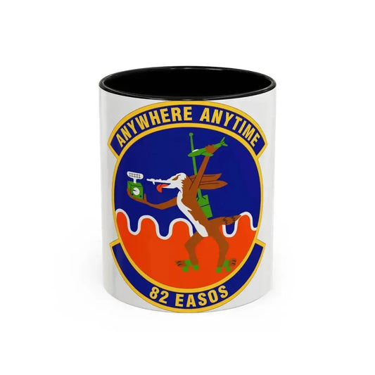 82d Expeditionary Air Support Operations Squadron (U.S. Air Force) Accent Coffee Mug 11oz Black - Go Mug Yourself