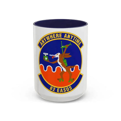 82d Expeditionary Air Support Operations Squadron (U.S. Air Force) Accent Coffee Mug 15oz Navy - Go Mug Yourself