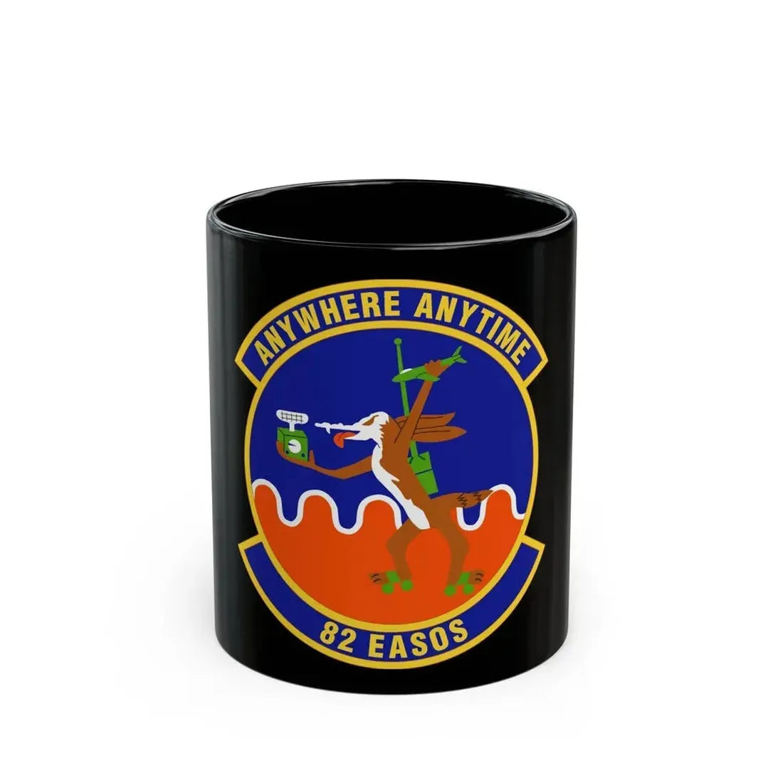 82d Expeditionary Air Support Operations Squadron (U.S. Air Force) Black Coffee Mug 11oz - Go Mug Yourself