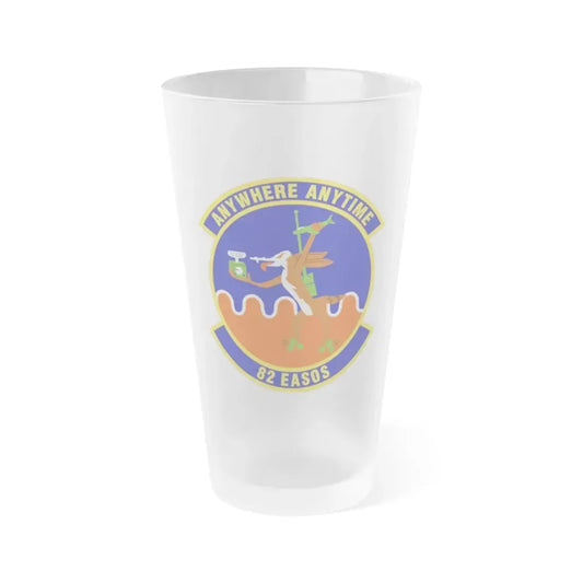 82d Expeditionary Air Support Operations Squadron (U.S. Air Force) Frosted Pint Glass 16oz Default Title - Go Mug Yourself