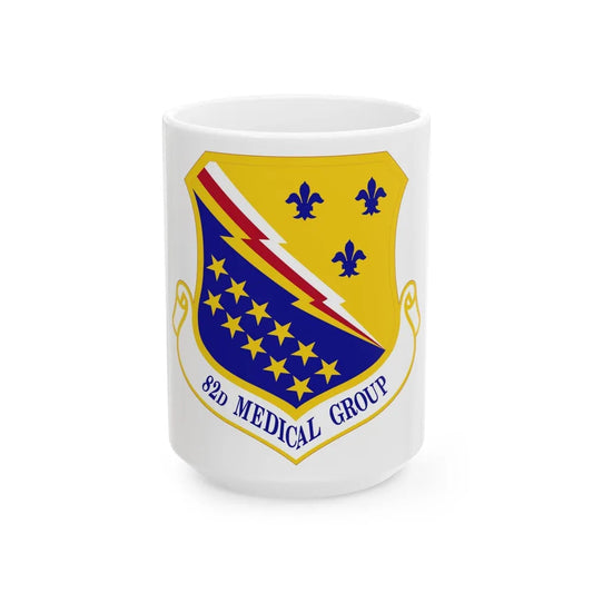 82d Medical Group (U.S. Air Force) White Coffee Mug-15oz-Go Mug Yourself