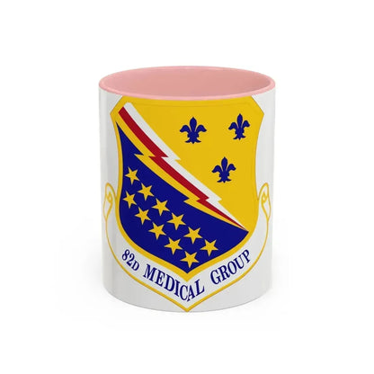 82d Medical Group (U.S. Air Force) Accent Coffee Mug 11oz Pink - Go Mug Yourself