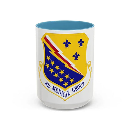82d Medical Group (U.S. Air Force) Accent Coffee Mug 15oz Light Blue - Go Mug Yourself