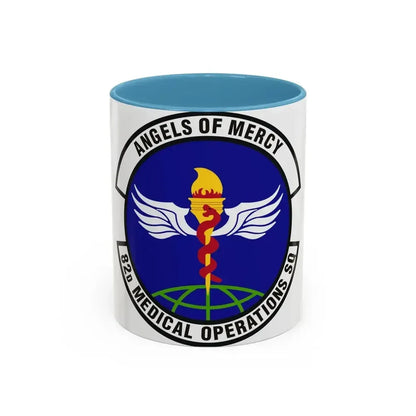 82d Medical Operations Squadron (U.S. Air Force) Accent Coffee Mug 11oz Light Blue - Go Mug Yourself