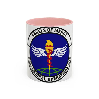 82d Medical Operations Squadron (U.S. Air Force) Accent Coffee Mug 11oz Pink - Go Mug Yourself
