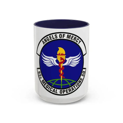82d Medical Operations Squadron (U.S. Air Force) Accent Coffee Mug 15oz Navy - Go Mug Yourself